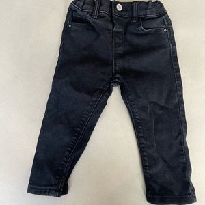Zara 12-18 months black jeans denim